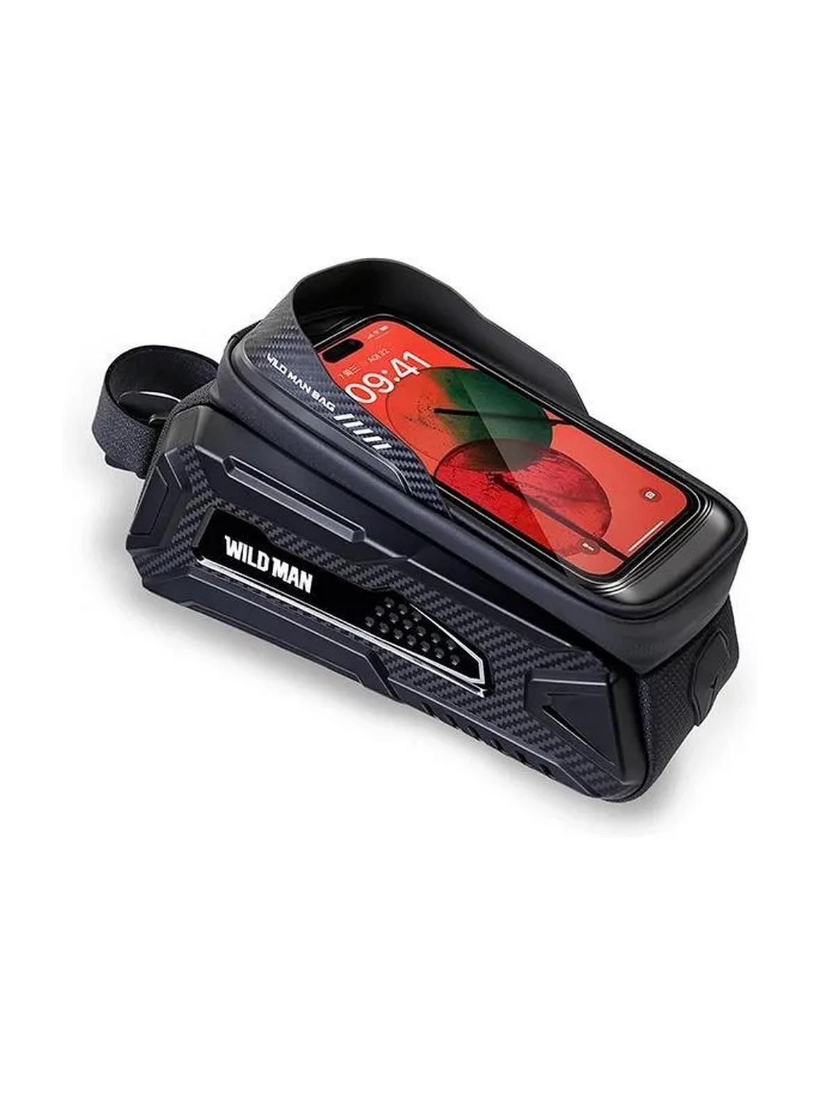 WILDMAN sakwa rowerowa na ramę na zamek 2L (4" - 7") M30 czarna