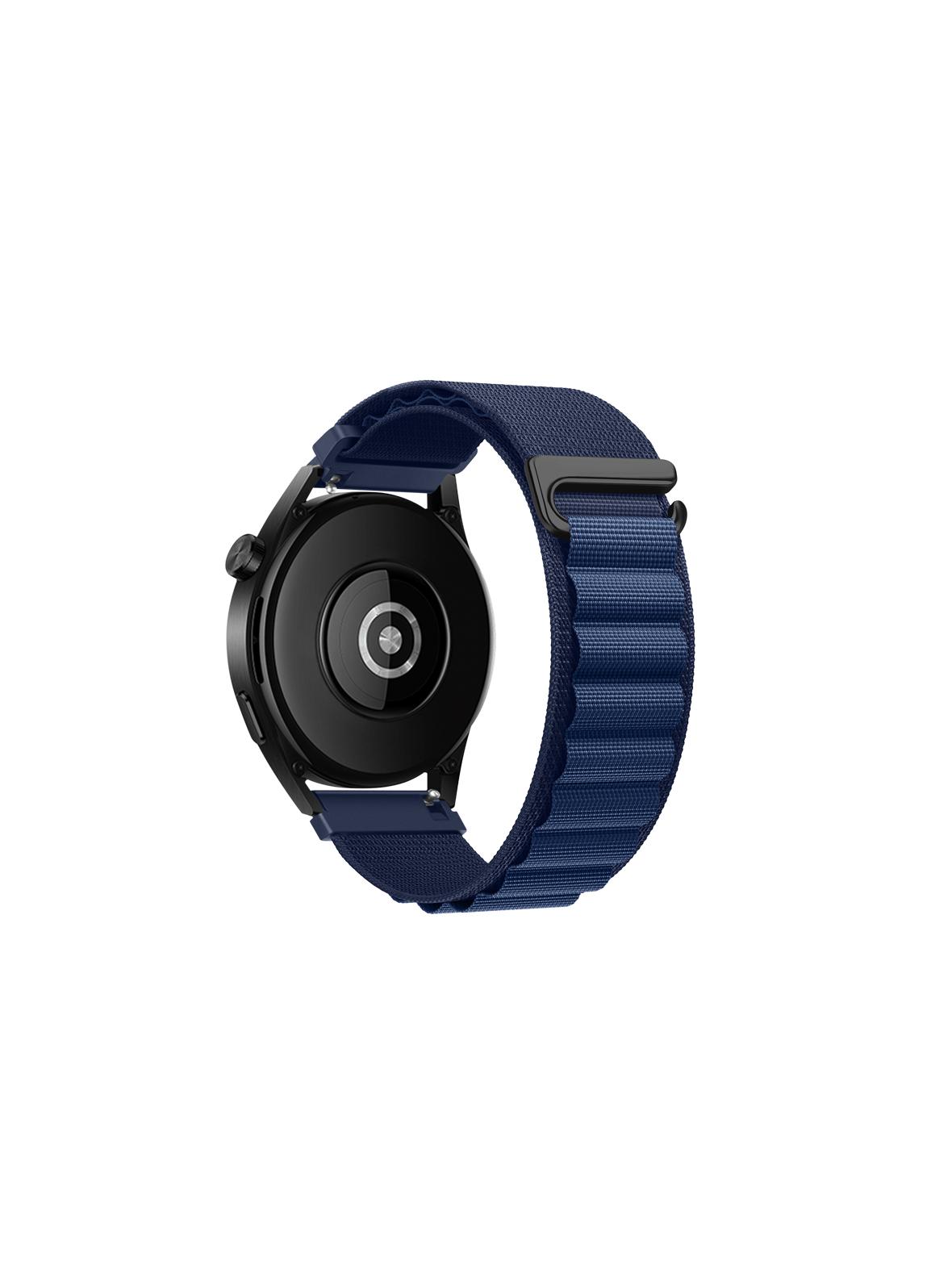 Pasek do Samsung Galaxy Watch Forcell F-Design FS05 sprzączka włókno poliestrowe 20 mm granatowy