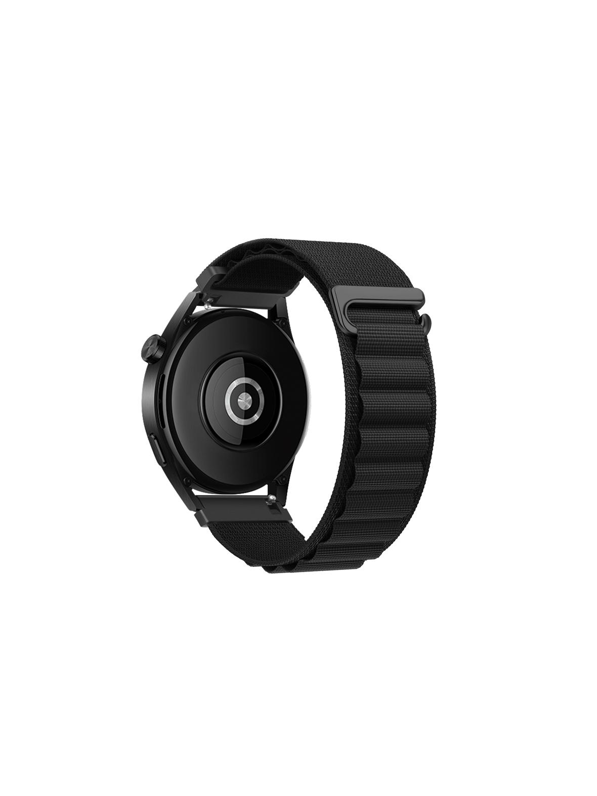 Pasek do Samsung Galaxy Watch Forcell F-Design FS05 sprzączka włókno poliestrowe 20 mm czarny