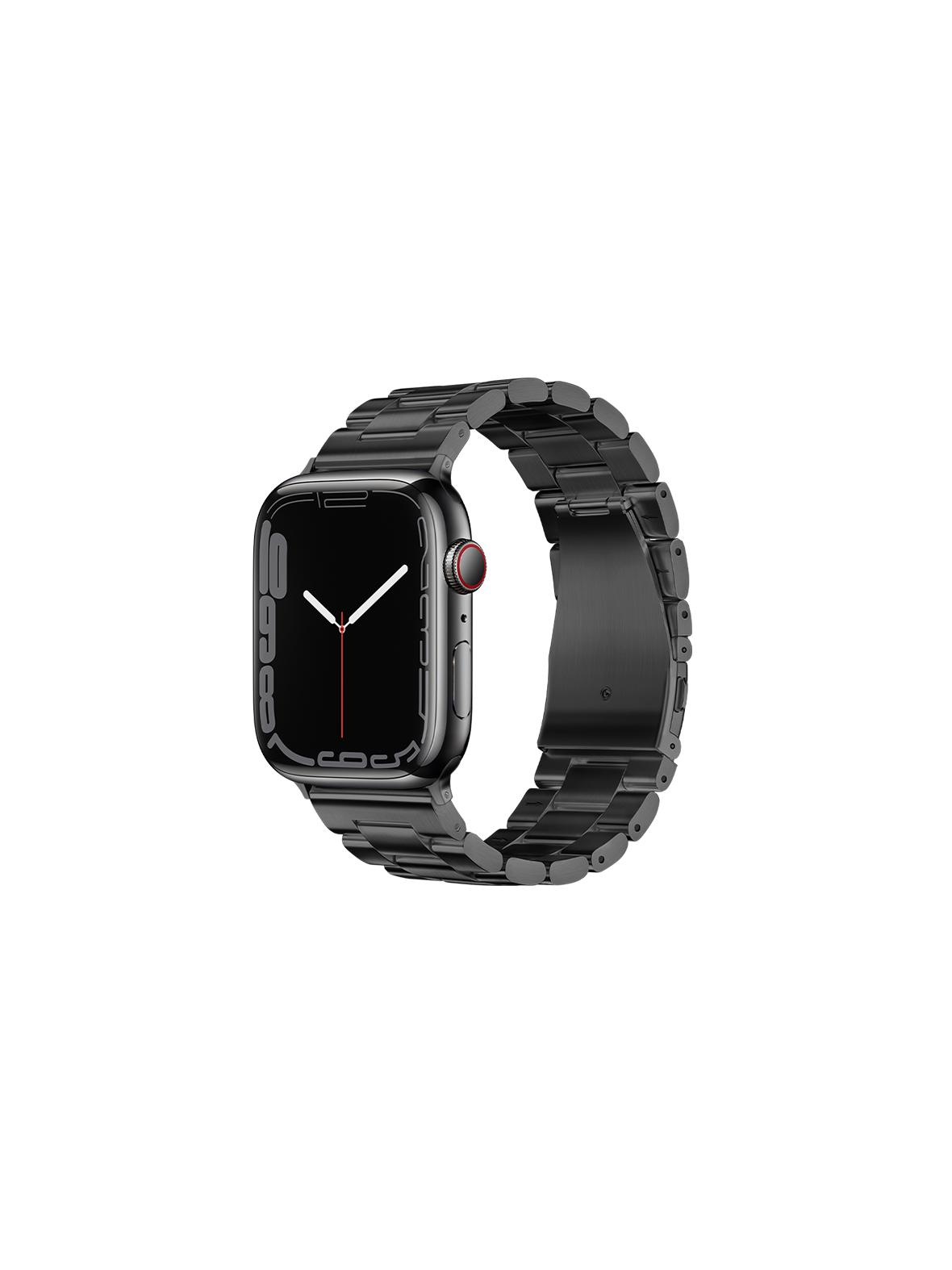 Pasek do Apple Watch Forcell F-Design FA10 zatrzask stal 38 / 40 / 41 mm czarny