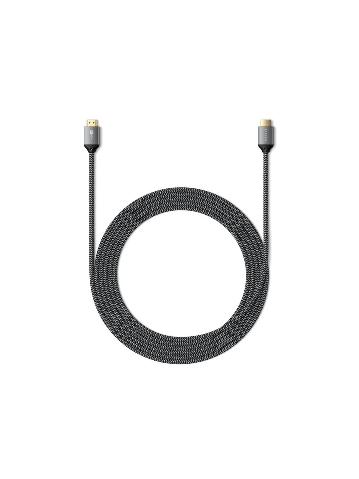 Kabel HDMI do HDMI Satechi ver.2.1 8K/60Hz lub 4K/120Hz 2 m ST-8KHC2MM szary