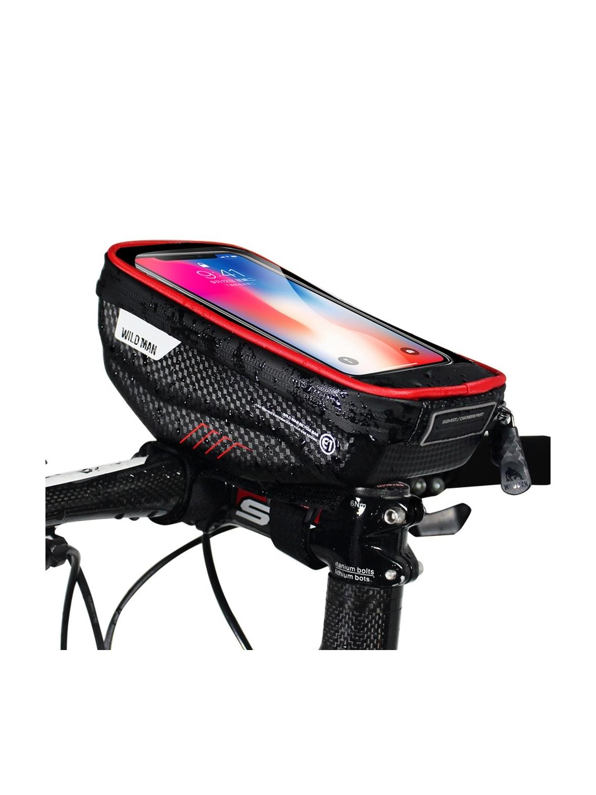 WILDMAN sakwa rowerowa na kierownice, na zamek E1 1L ( 4" - 7" ) czarna