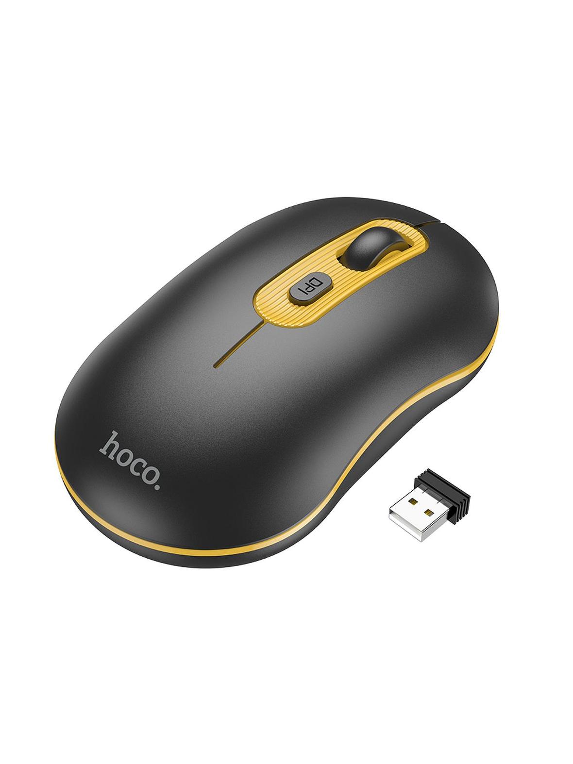 Myszka bezprzewodowa Hoco 2,4G 1600 dpi GM21 czarna