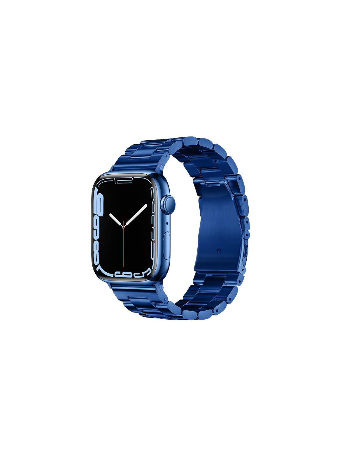 Pasek do Apple Watch Forcell F-Design FA10 zatrzask stal 38 / 40 / 41 mm niebieski