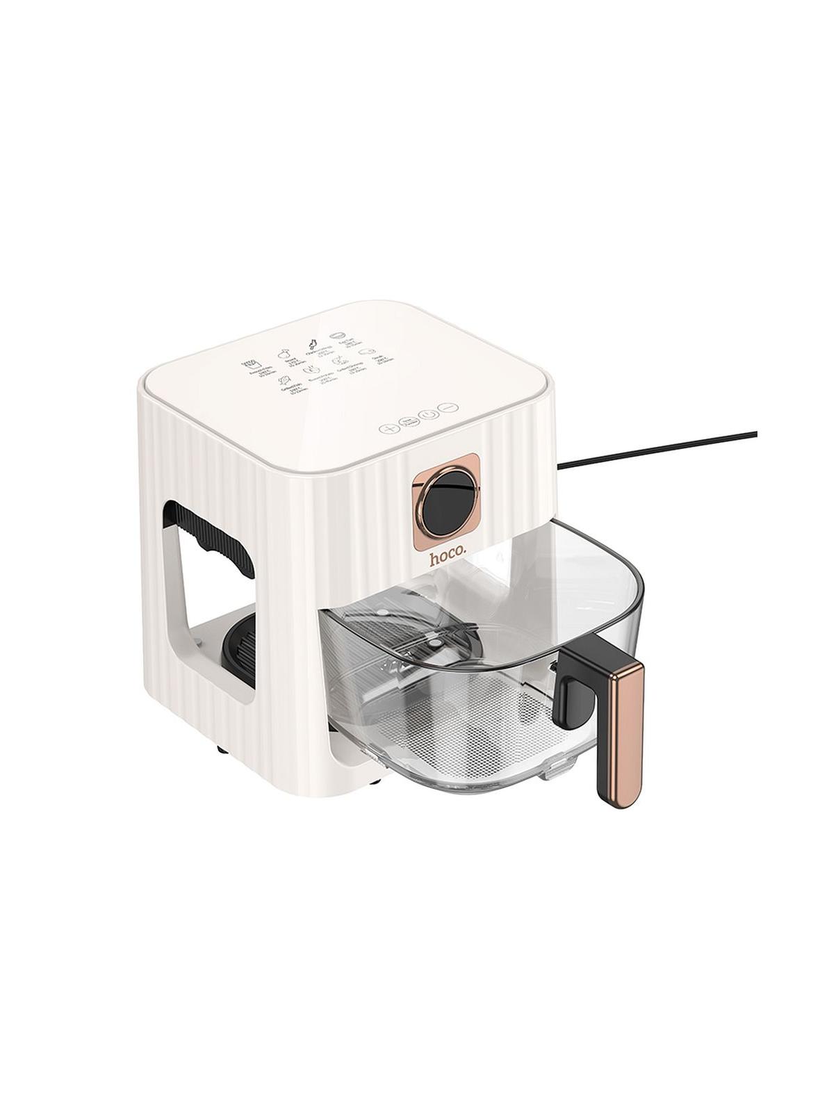 Frytkownica beztłuszczowa Air Fryer Hoco z ekranem dotykowym 4,5L 1100W HE22 biała