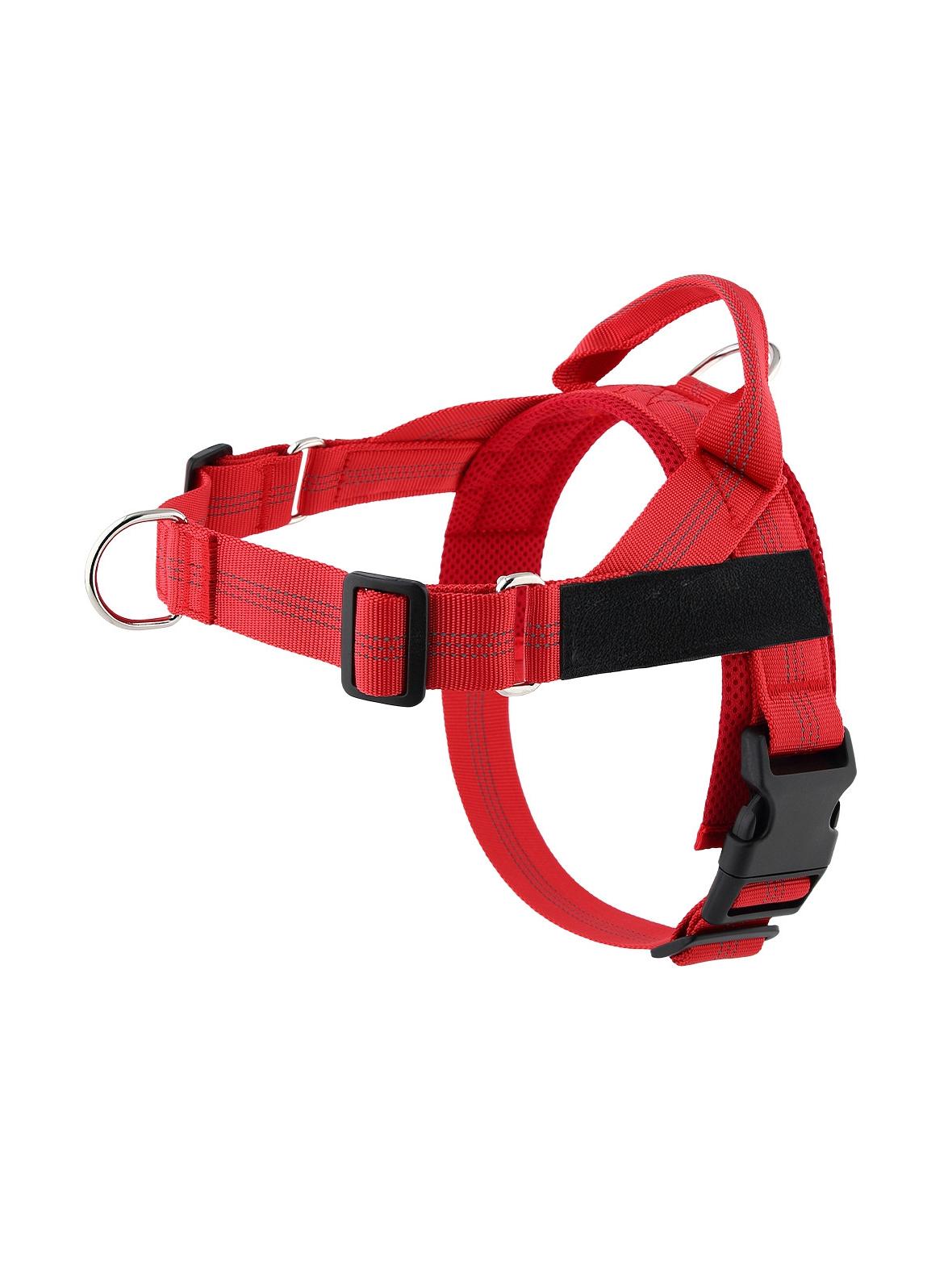 Szelki dla psa REFLECTIVE SILK rozmiar M czerwone