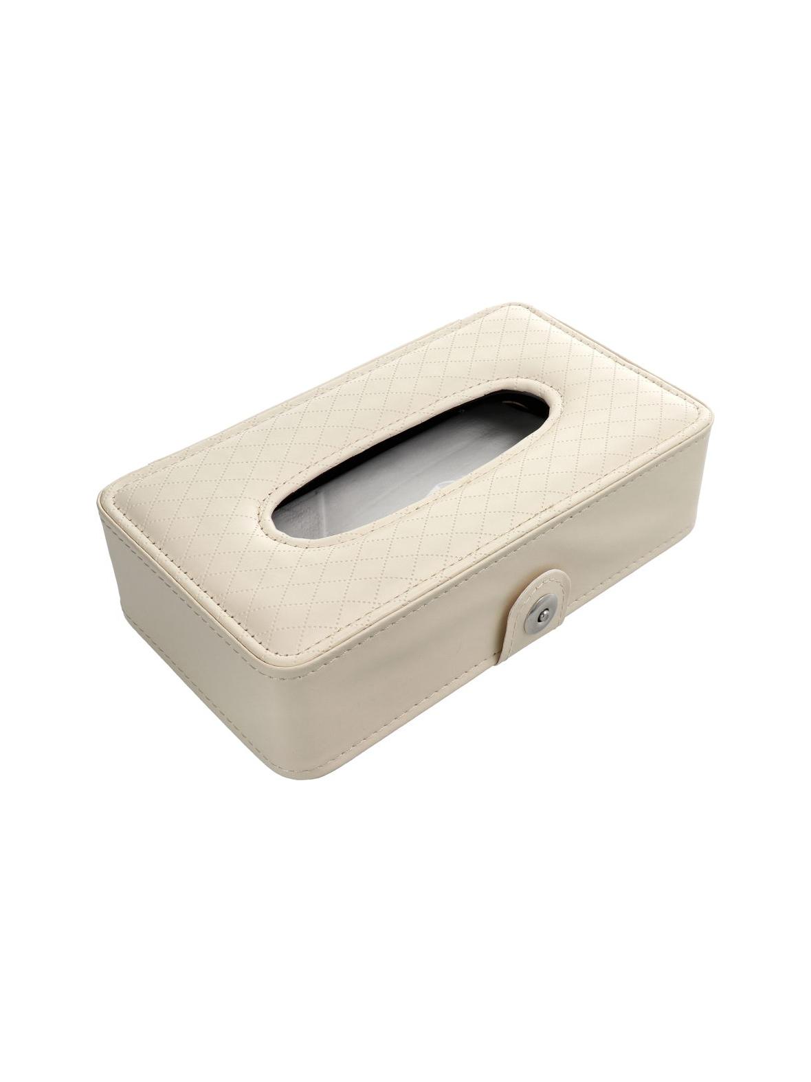 Pojemnik na chusteczki z paskiem beżowy