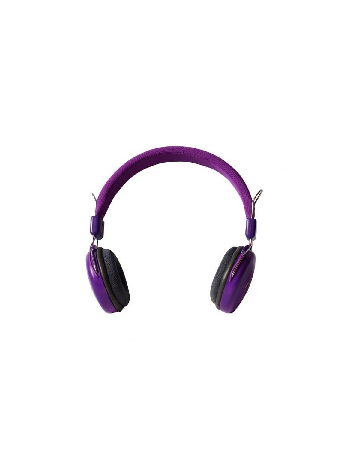 Słuchawki przewodowe nauszne Jack 3,5 mm Art AP-60C fioletowe