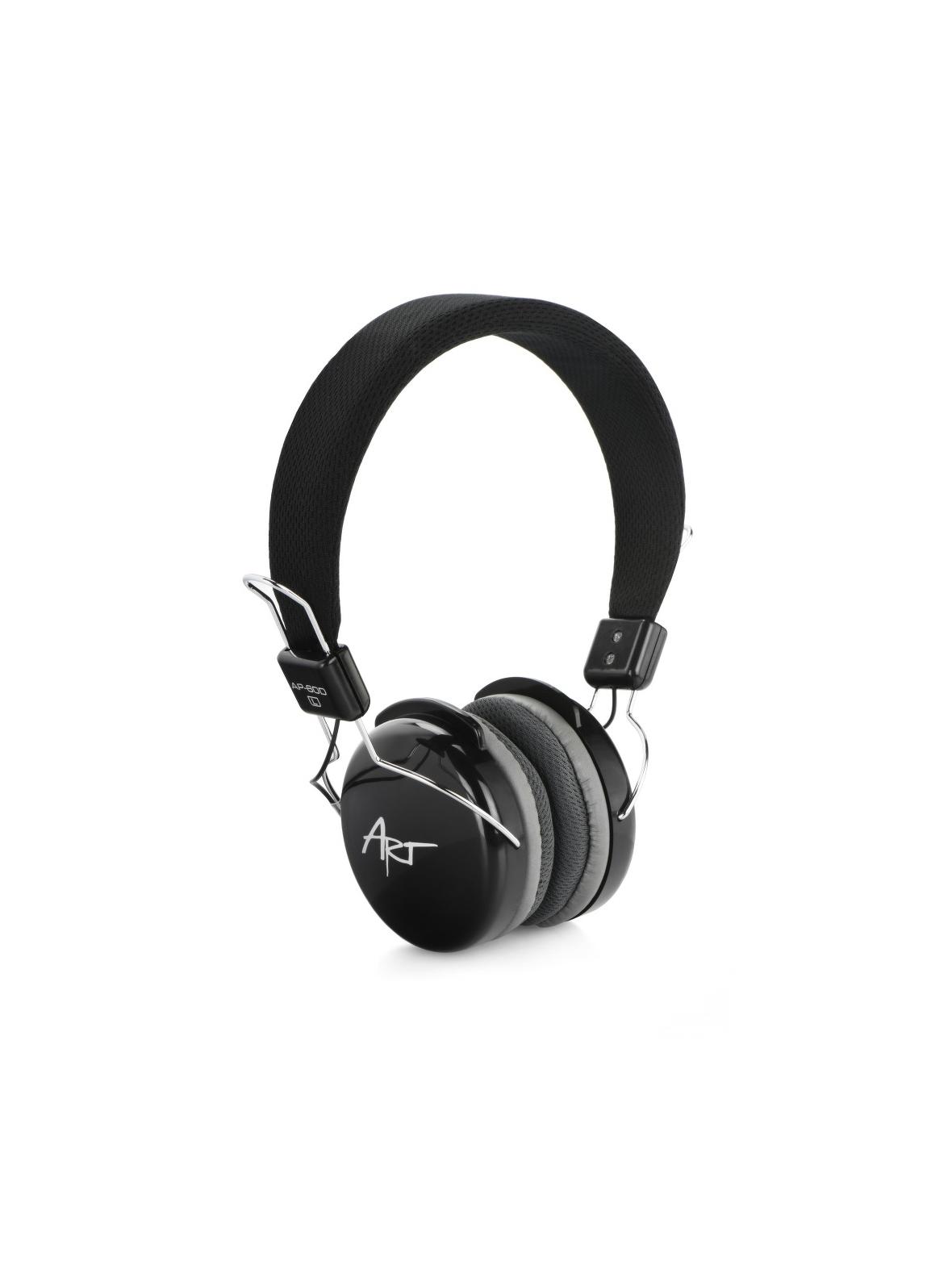 Słuchawki przewodowe nauszne Jack 3,5 mm Art AP-60MD czarne