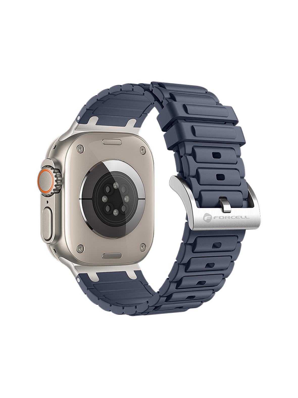 Pasek do Apple Watch Forcell F-Design FA06 dziurki silikon 38 / 40 / 41 mm niebieski