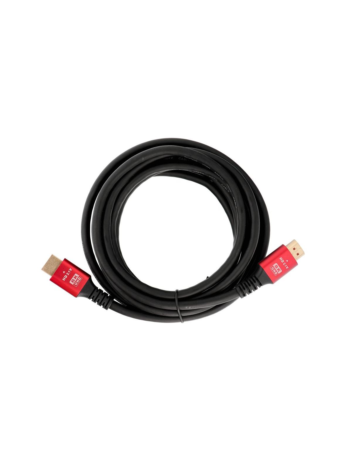 Kabel HDMI 2.1 8K 60Hz / 4K 120Hz – Ultra High Speed, HDR, eARC, VRR, 48Gbps 3 m czarny