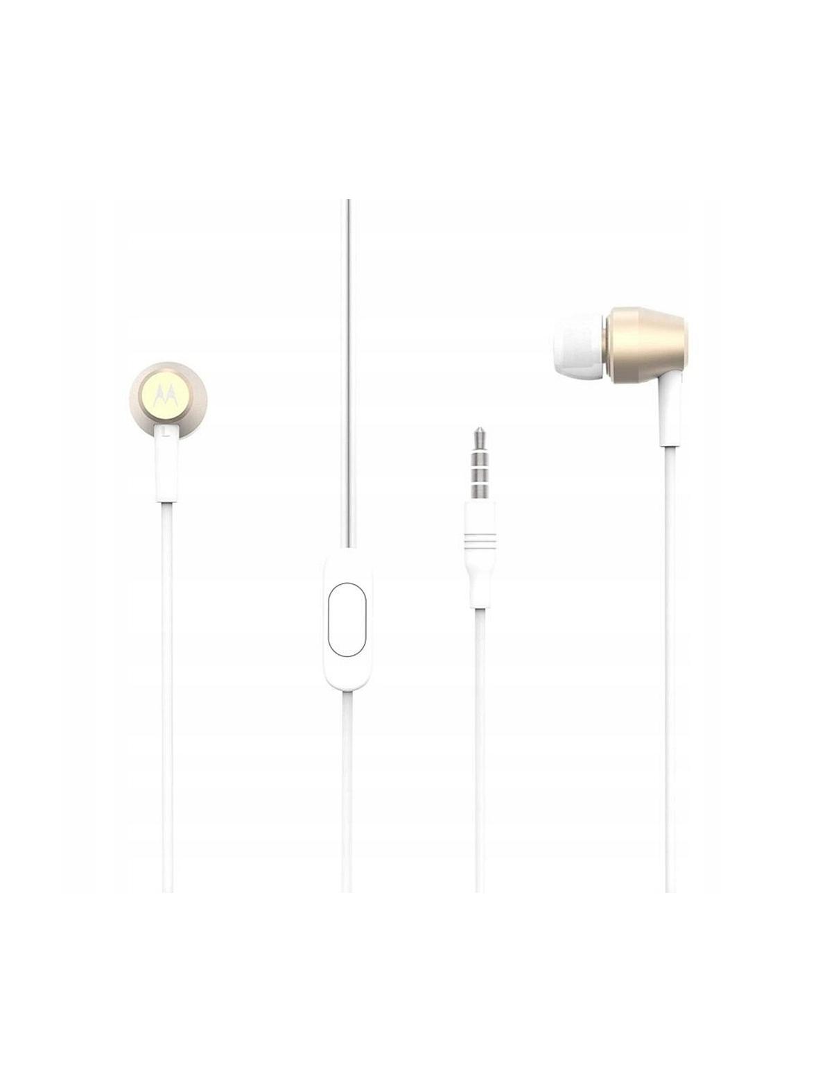 Słuchawki przewodowe douszne Jack 3,5 mm Motorola Pace 200 in-Ear Metal Rich HD czarne