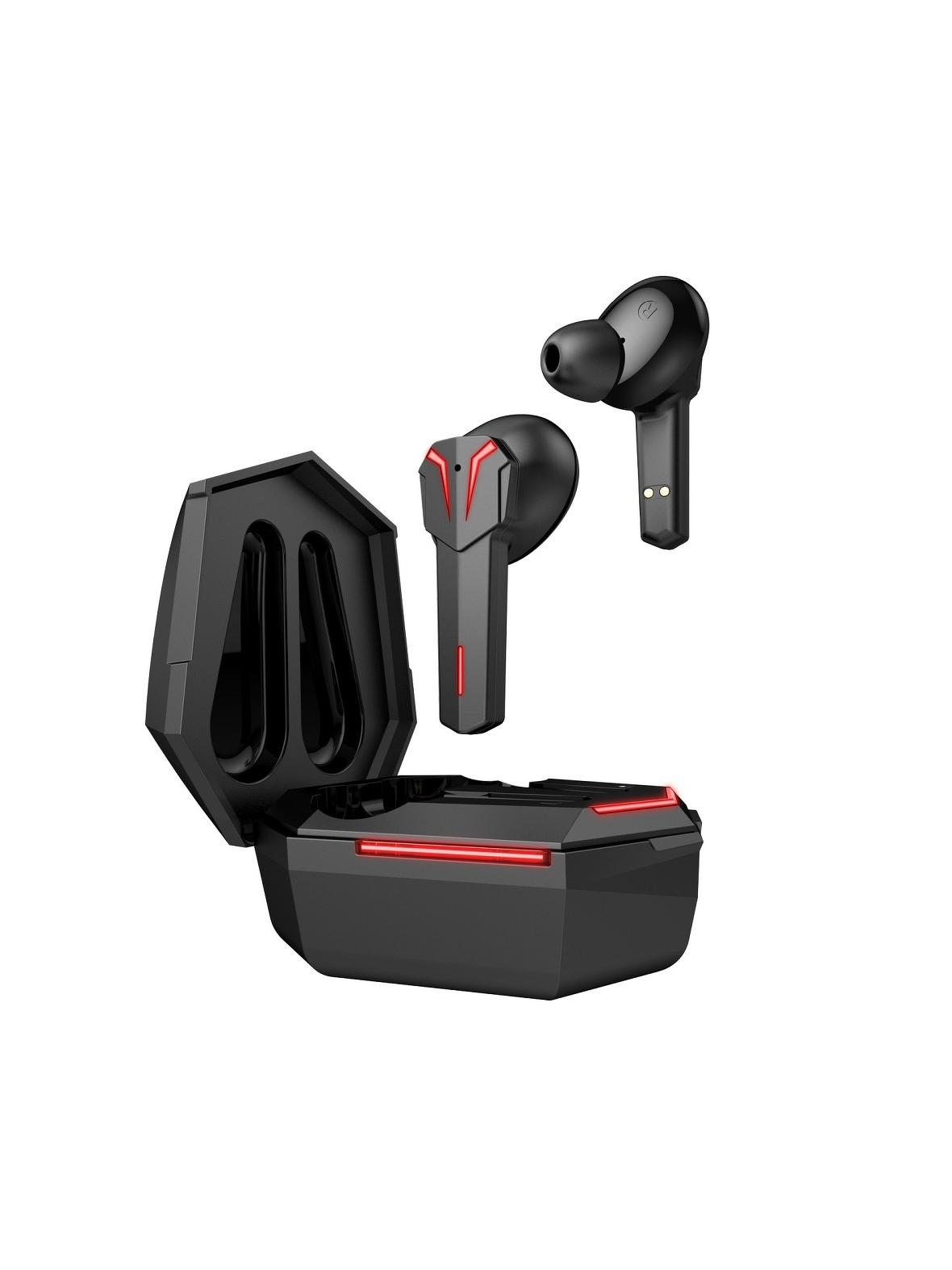 Słuchawki bezprzewodowe douszne Art gamingowe TWS + stacja dokująca ze złączem USB C AP-TW-G10 czarne