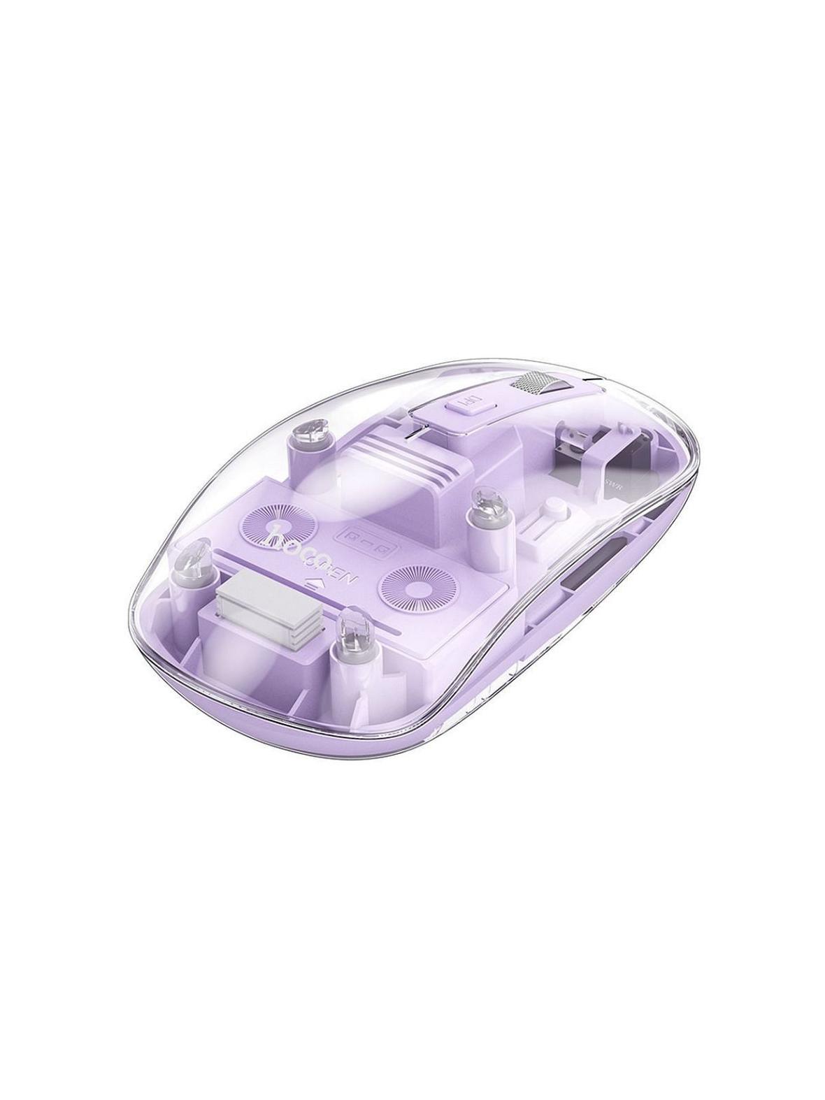 Myszka bezprzewodowa Hoco 2,4G 1600 dpi GM29 fioletowa