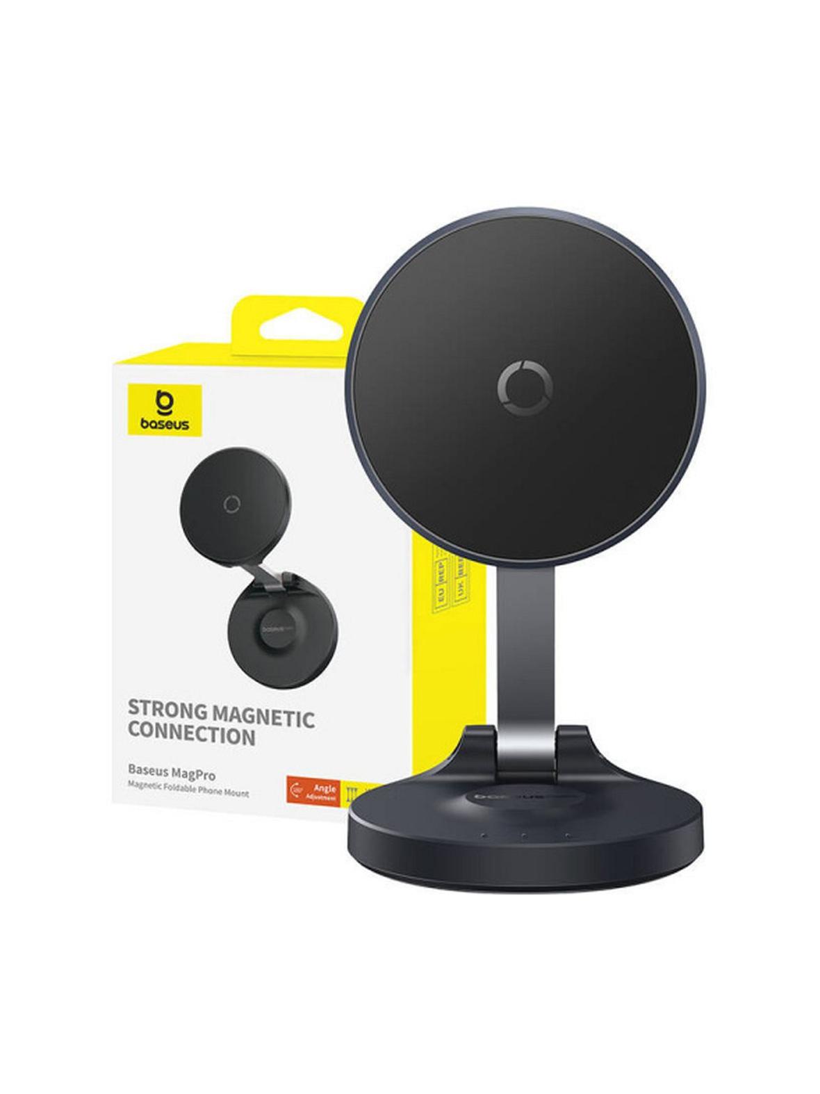 BASEUS uchwyt biurkowy składany magnetyczny kompatybilny z Magsafe BS-HP016 czarny