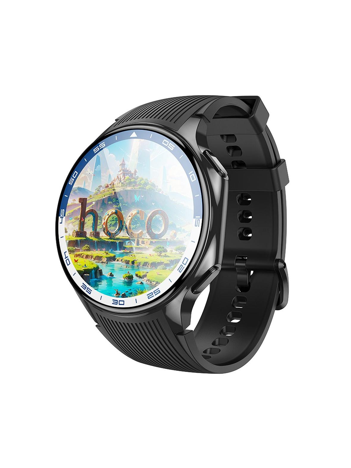 Smartwatch Hoco 1,43" AMOLED IP67 z funkcją rozmowy Y24 czarny