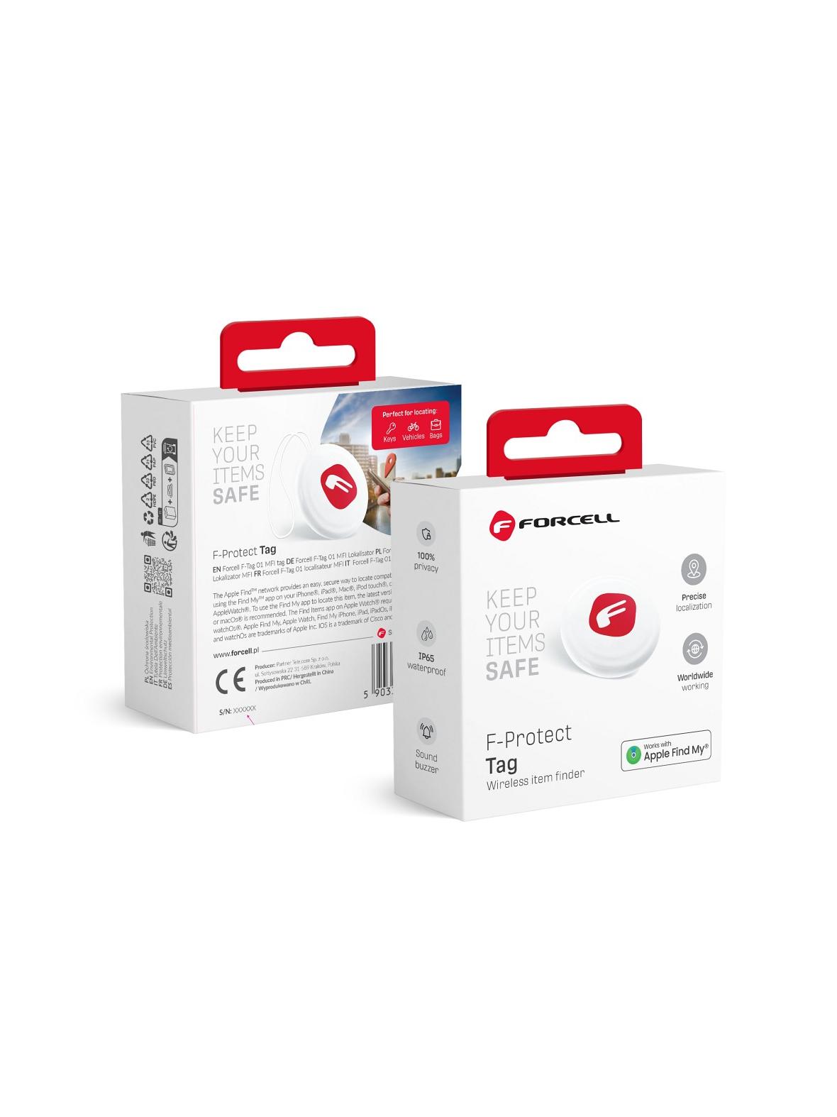 Lokalizator do kluczy / psa MFI Forcell F-Tag F01 biały