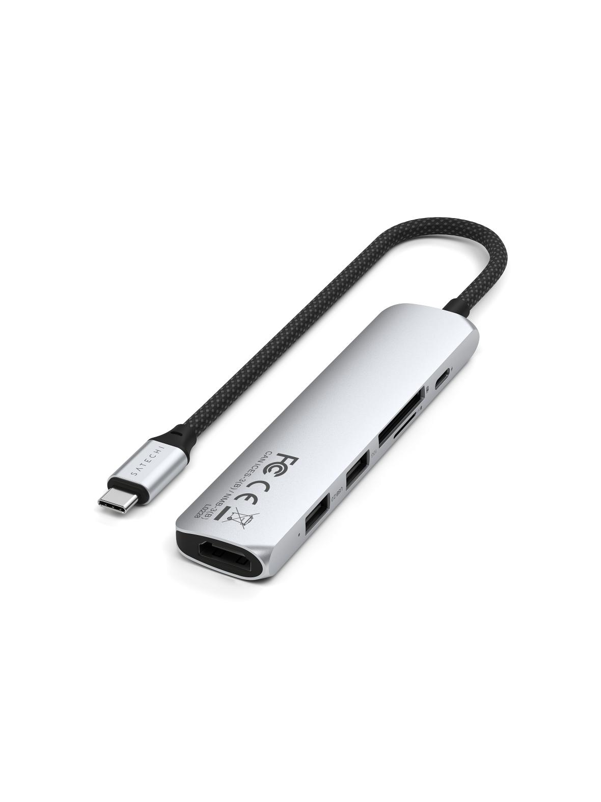SATECHI adapter HUB 6w1 Typ C ST-P6SS srebrny