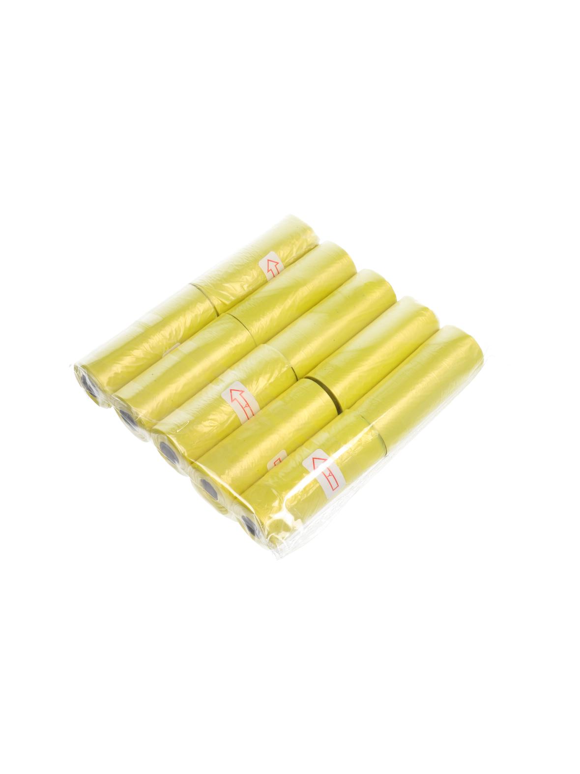 Worki na foliowe na psie odchody 10 rolek żółte