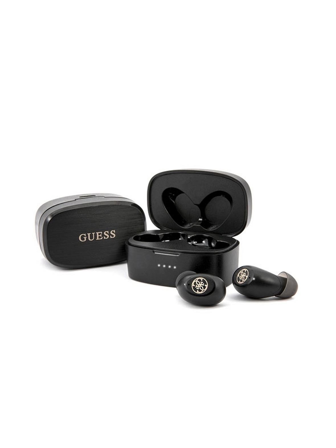 Słuchawki bezprzewodowe douszne Guess TWS + stacja dokująca GUTWSJL4GBK czarne