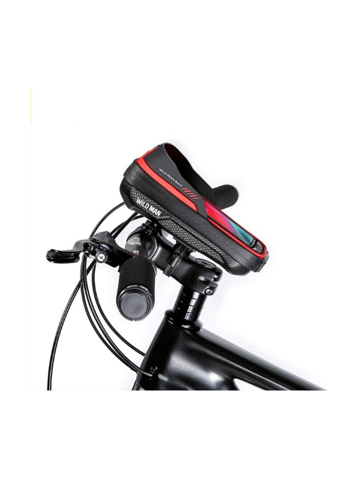 WILDMAN sakwa rowerowa na kierownicę na zamek 0,5L (4" - 7") ES16 czarna