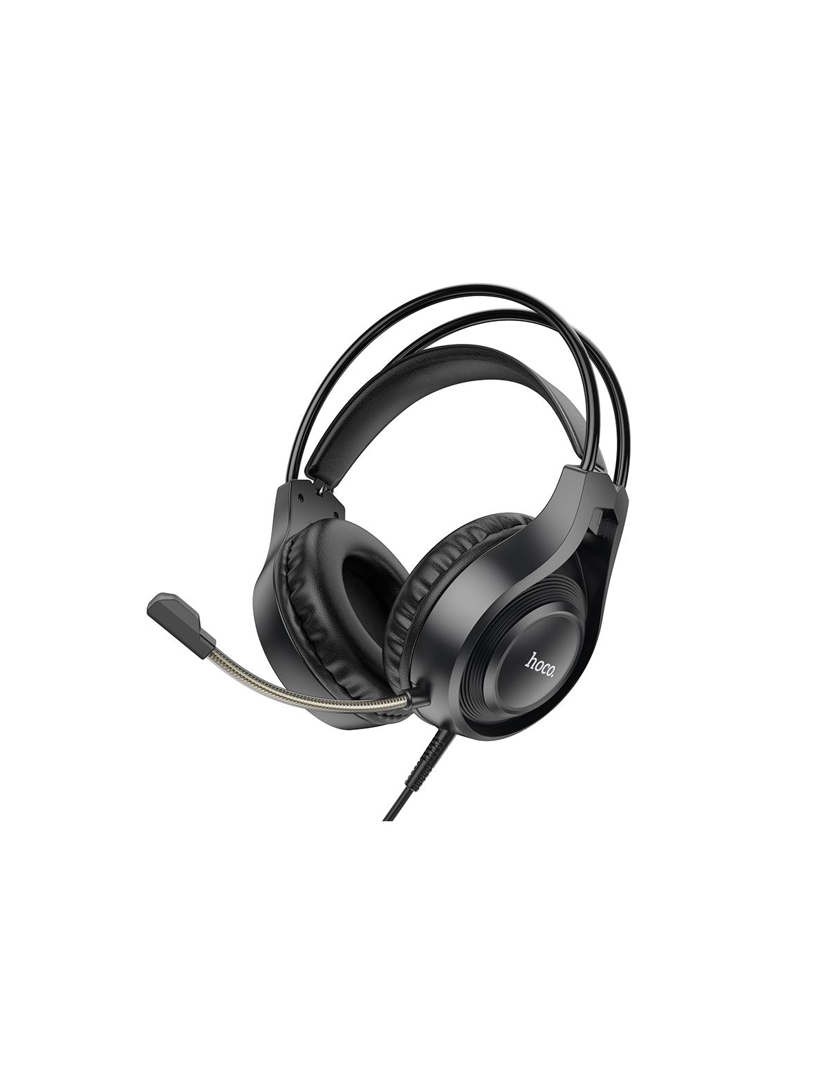 Słuchawki przewodowe nauszne Jack 3,5 mm Hoco W106 czarne