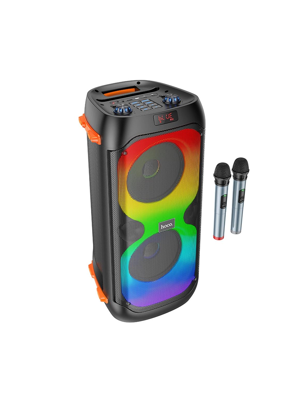 Zestaw do karaoke bluetooth 2 x 20W 4h Hoco BS53 czarny