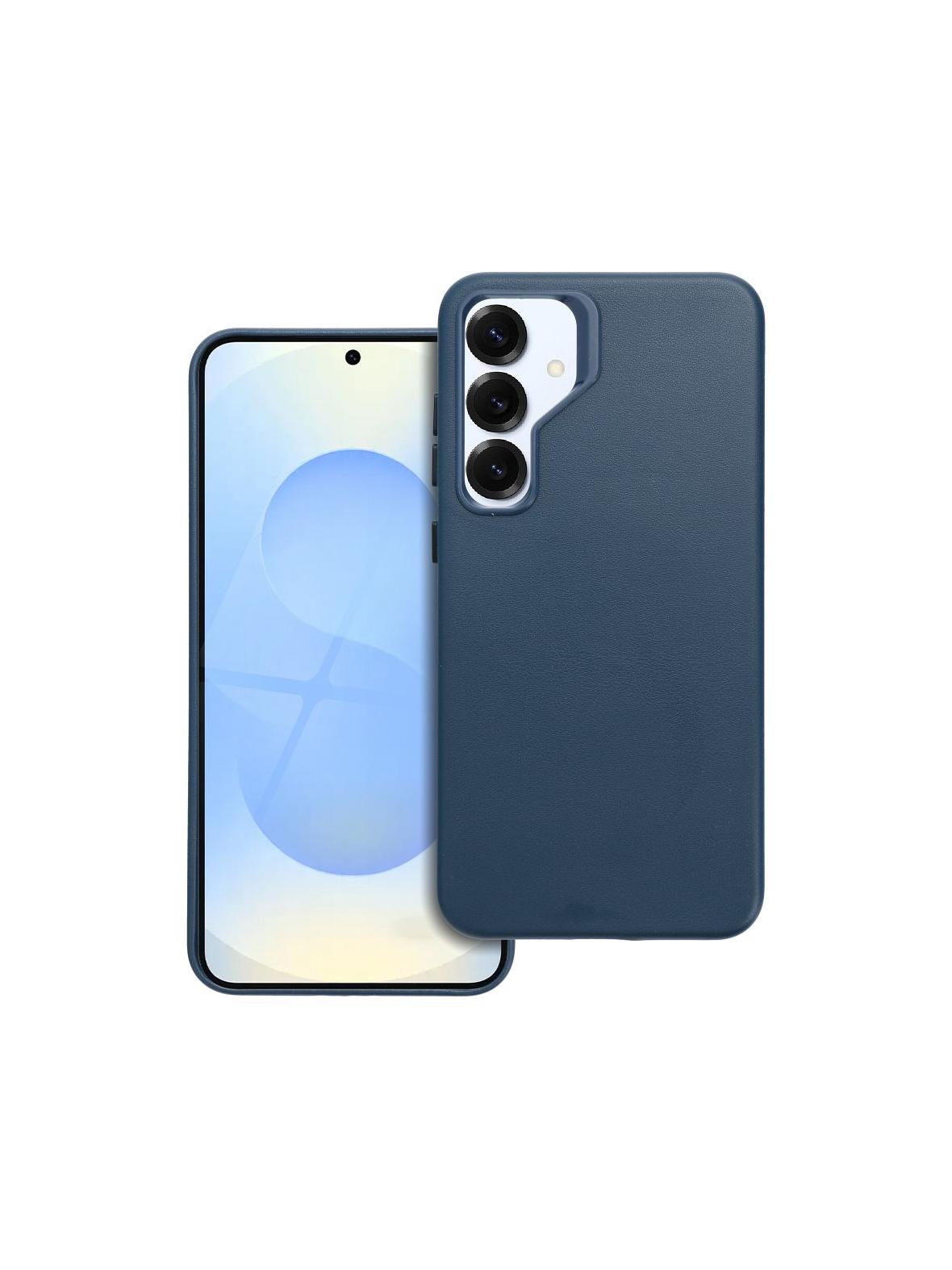 Futerał do Samsung S25 PLUS Leather Mag Cover zgodny z MagSafe niebieski