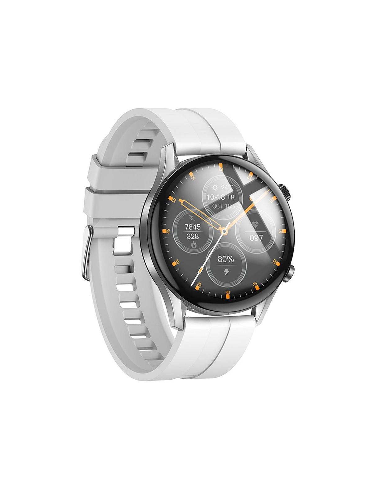 EOL Smartwatch Hoco 1,39" TFT IP67 z funkcją rozmowy Y7 PRO srebrny