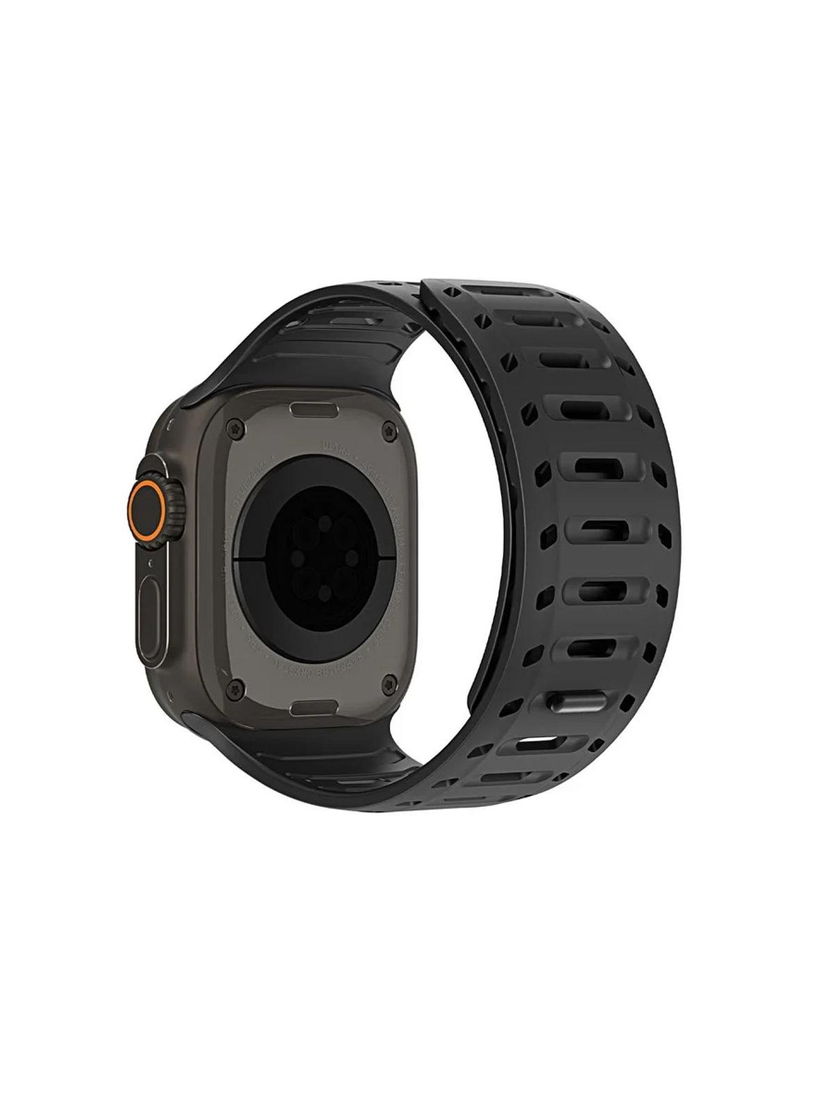 DUX DUCIS pasek CS magnetyczny silikonowy do Apple Watch 42/44/45/46/49 mm czarny