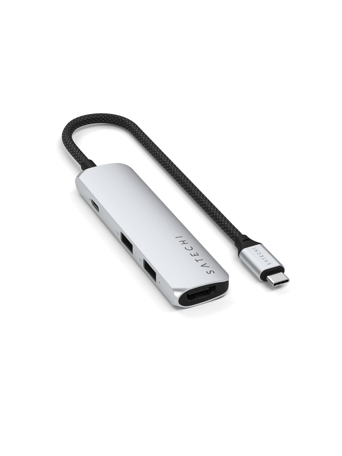 SATECHI adapter HUB 4w1 Typ C ST-P4SS srebrny