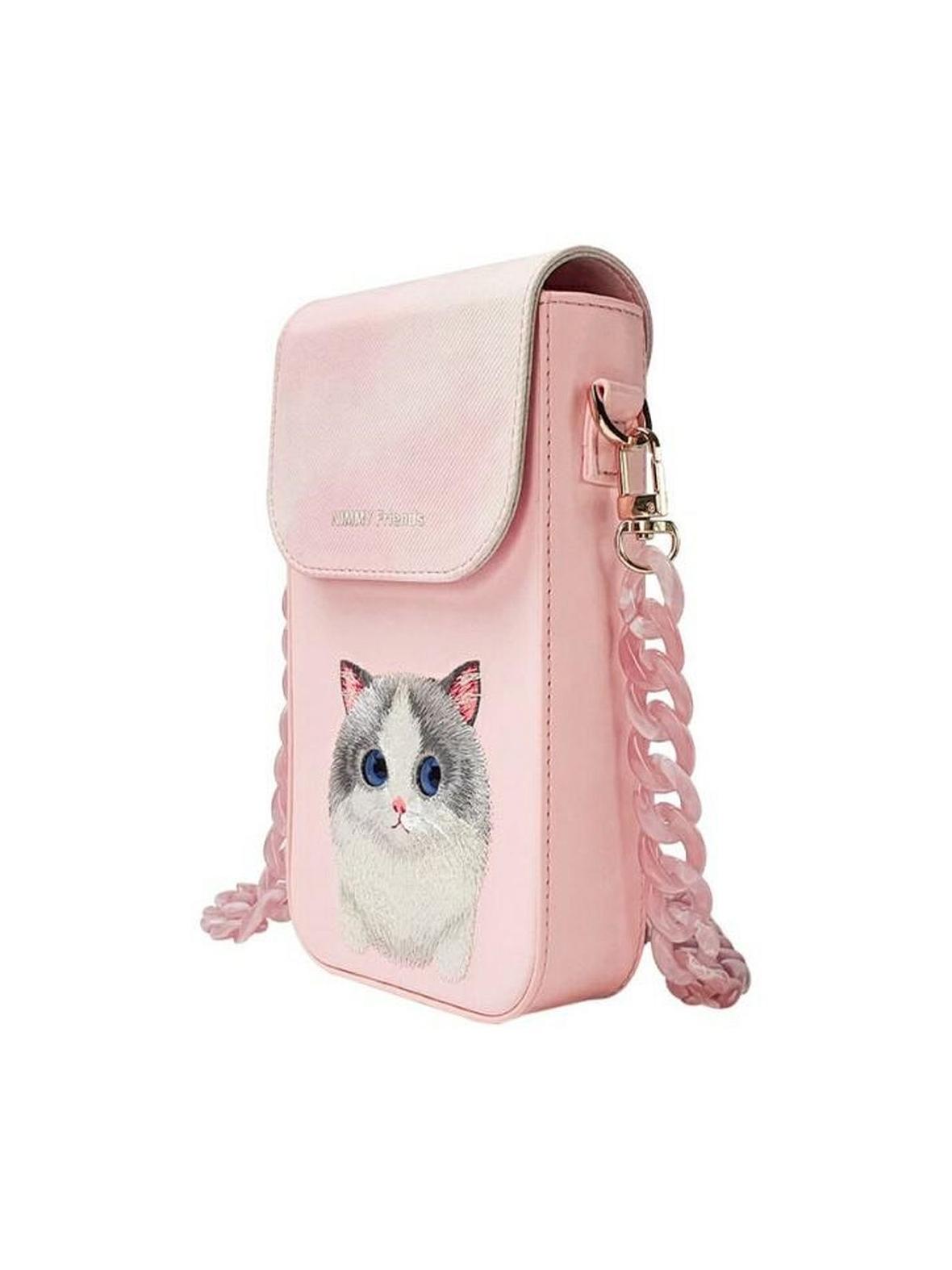 NIMMY torebka na telefon BIG EYED PET 2.0 Cat różowy