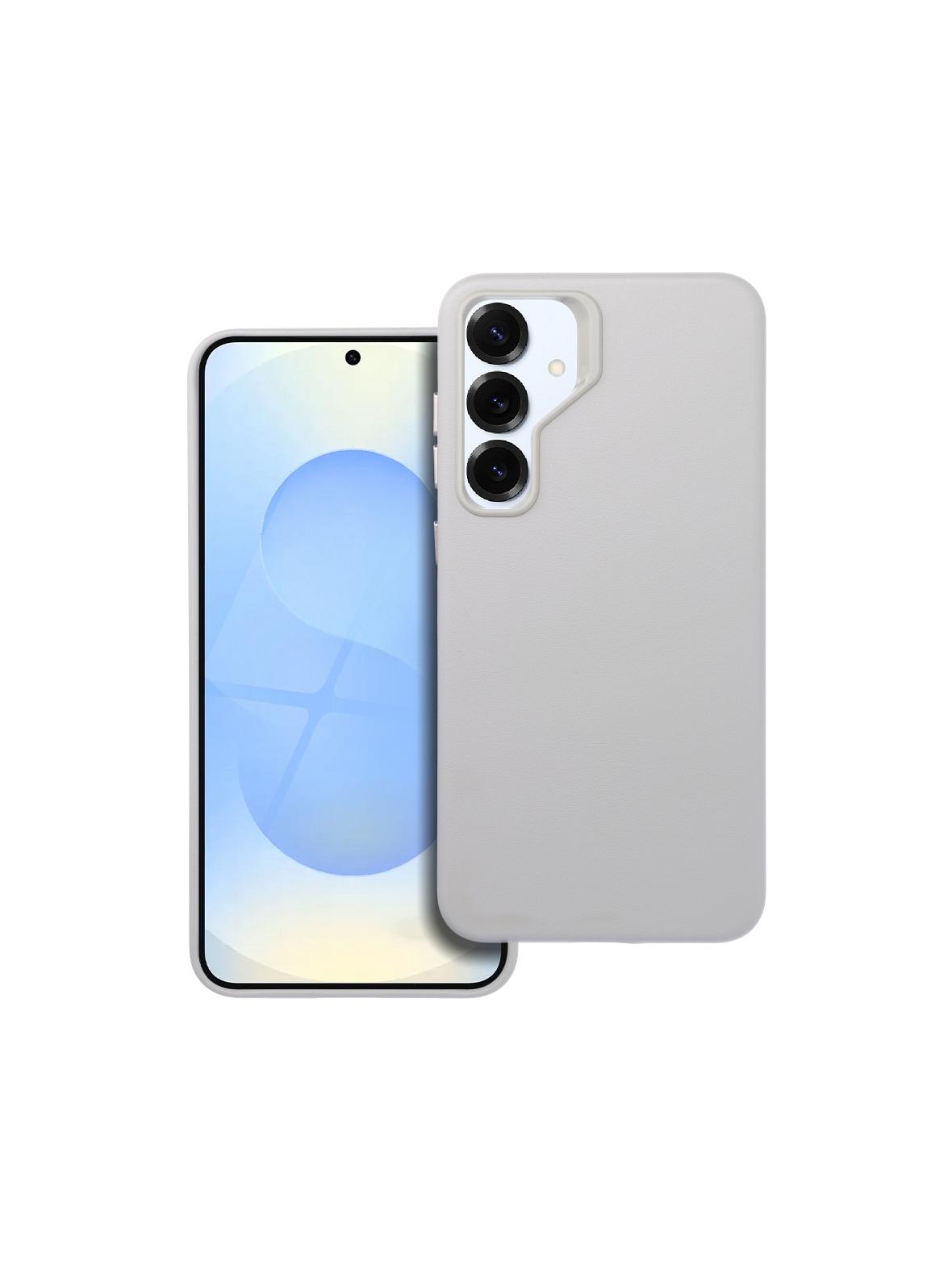 Futerał do Samsung S25 PLUS Leather Mag Cover zgodny z MagSafe szary