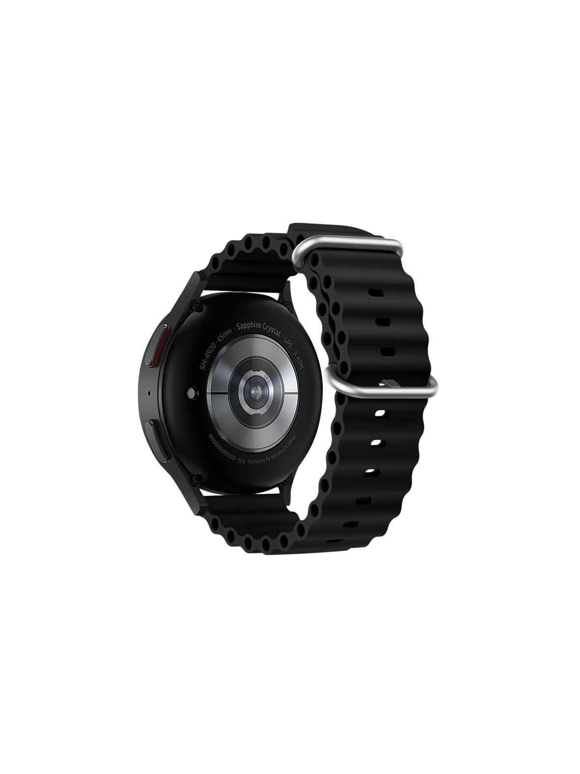 Pasek do Samsung Galaxy Watch Forcell Forcell F-Design FS01 dziurki silikon 20 mm czarny