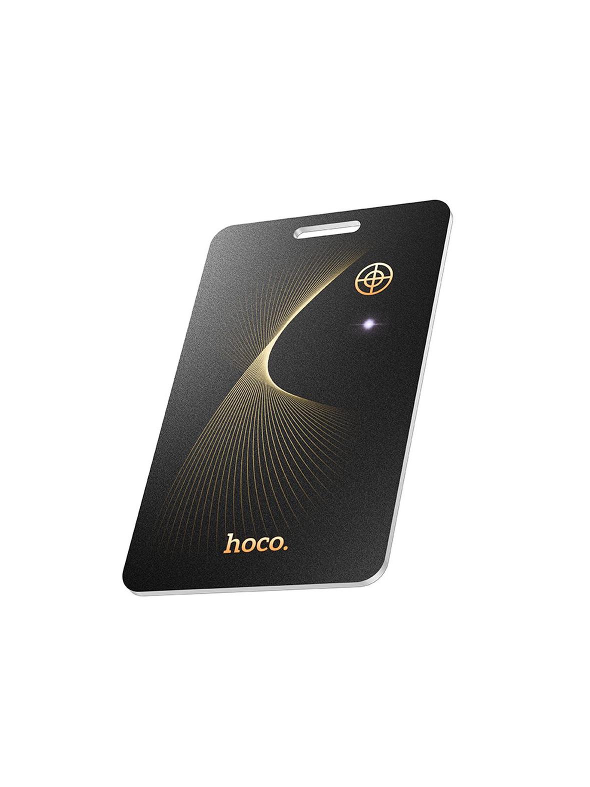 Lokalizator zgodny z Apple Find My Hoco w formie karty E92 czarny