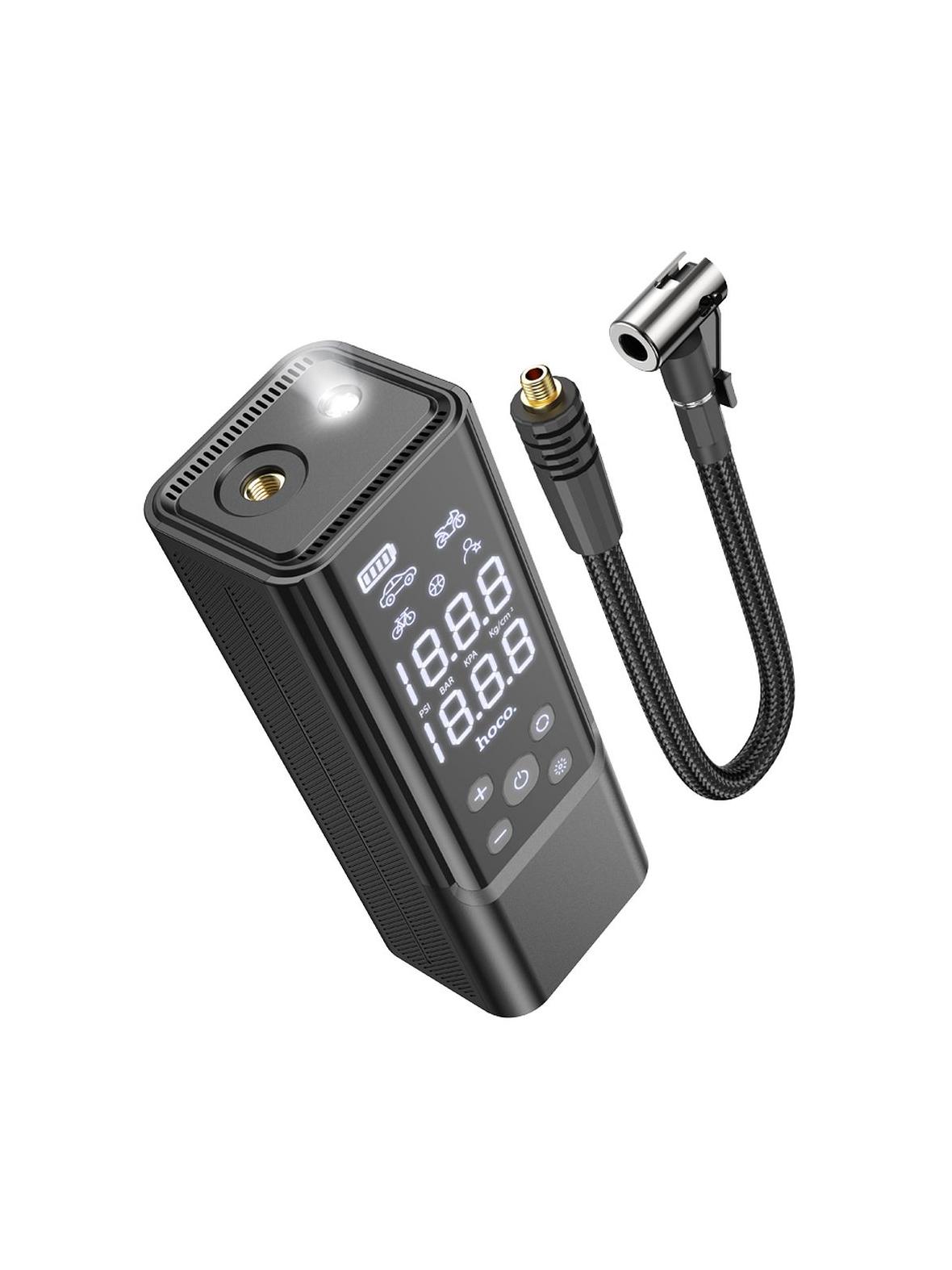 Kompresor samochodowy Hoco bezprzewodowy 5000mAh ZP7 czarny