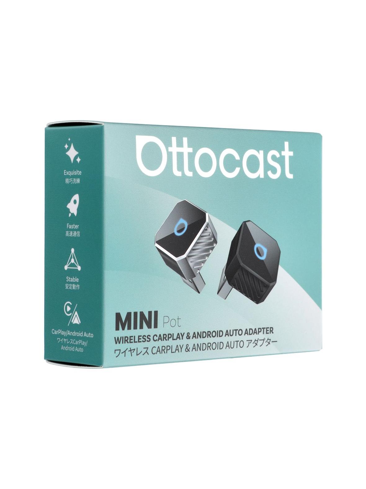 Bezprzewodowy Adapter samochodowy OTTOCAST Mini Cube T3 srebrny