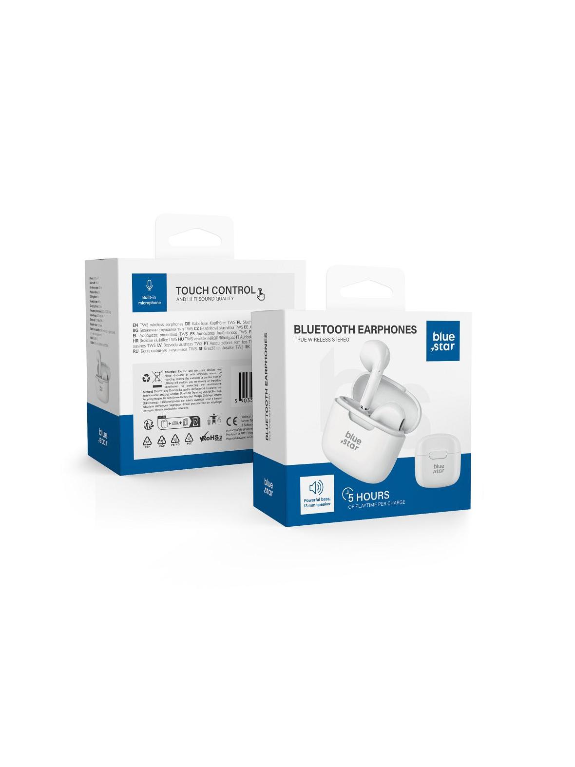 Słuchawki bezprzewodowe douszne Blue Star FI7 TWS białe