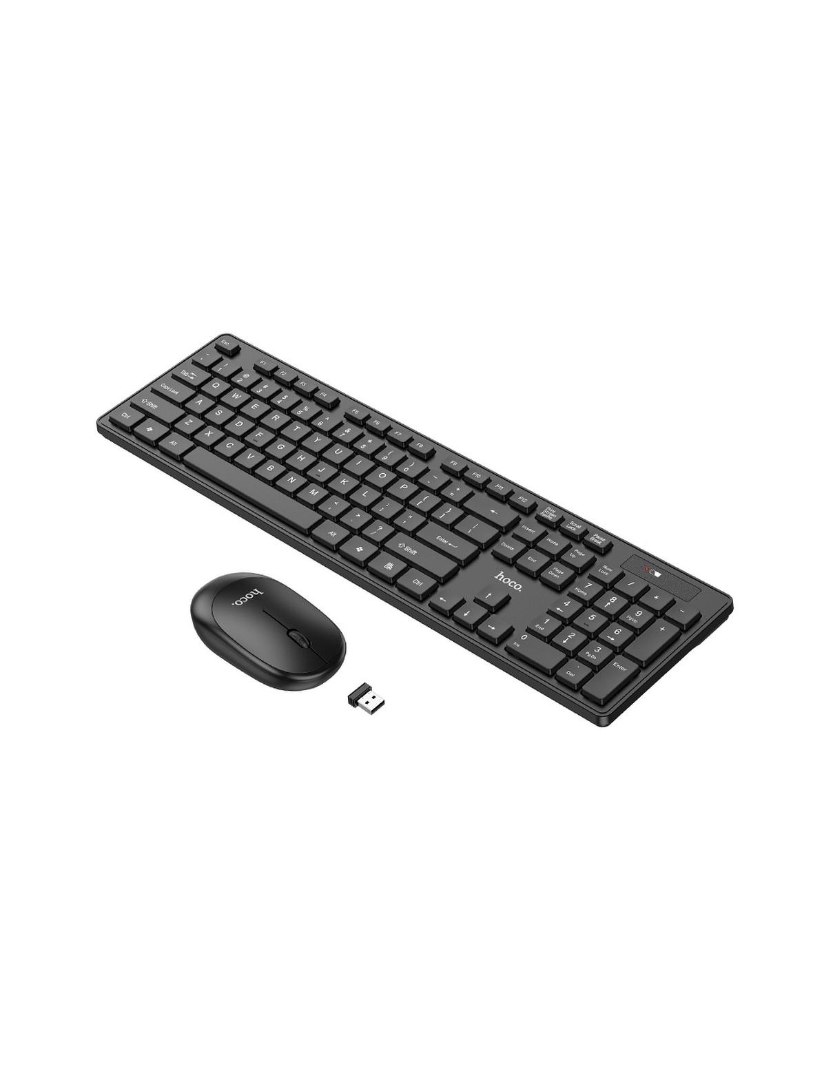 Klawiatura i myszka bezprzewodowa Hoco GM17 czarny
