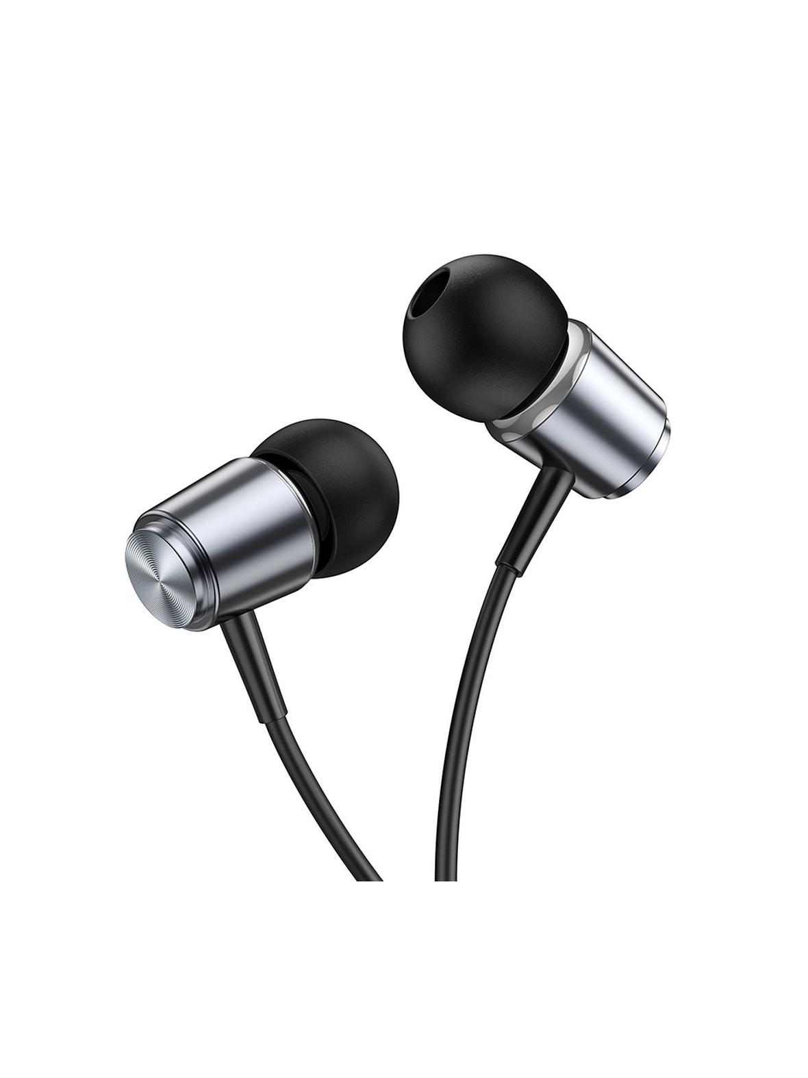 Słuchawki przewodowe douszne Jack 3,5 mm Hoco M108 szare