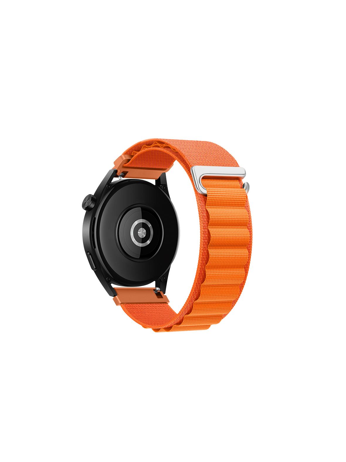 Pasek do Samsung Galaxy Watch Forcell F-Design FS05 sprzączka włókno poliestrowe 22 mm pomarańczowy