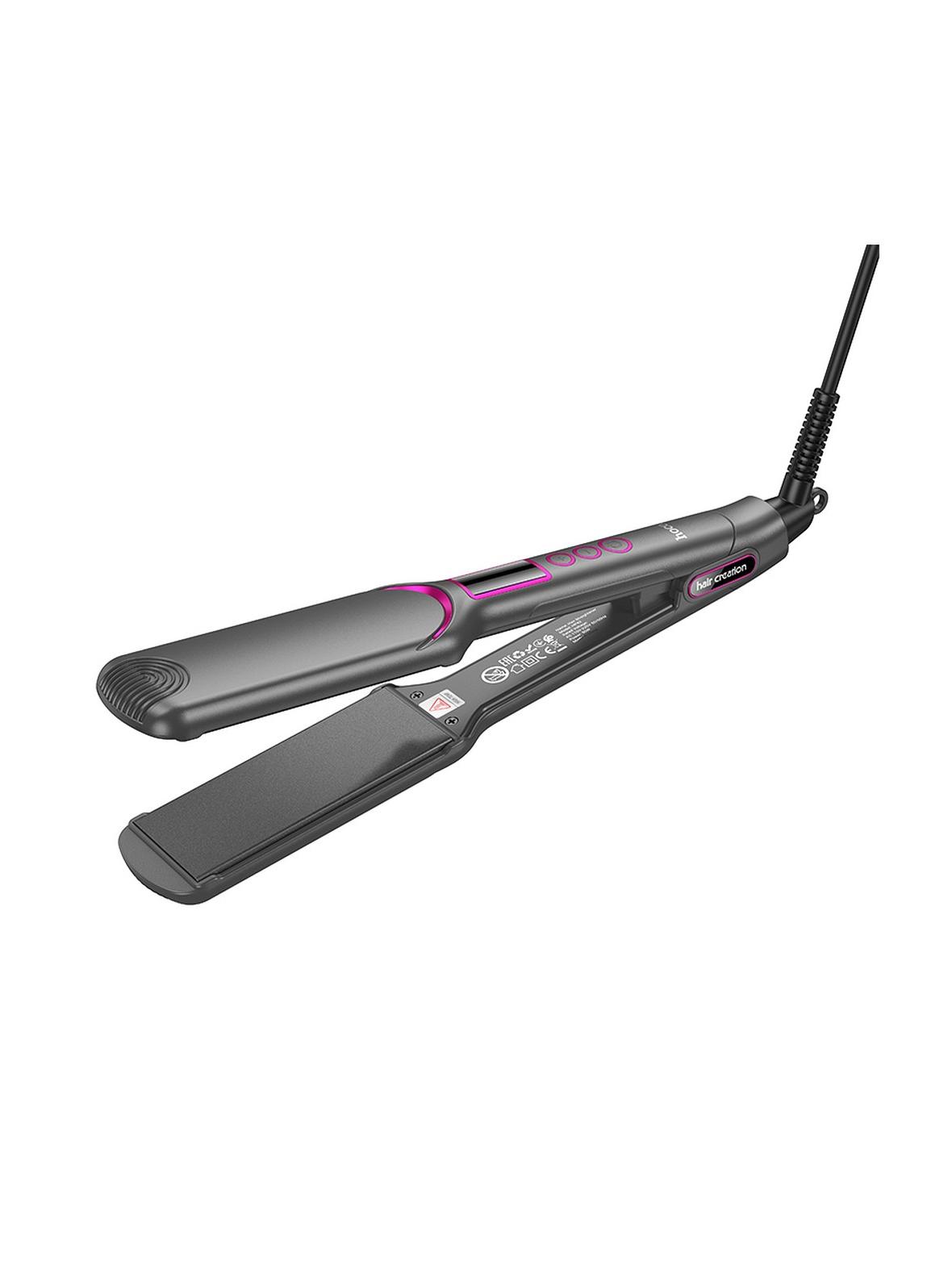 Prostownica do włosów Hoco z wyświetlaczem HP42 szara