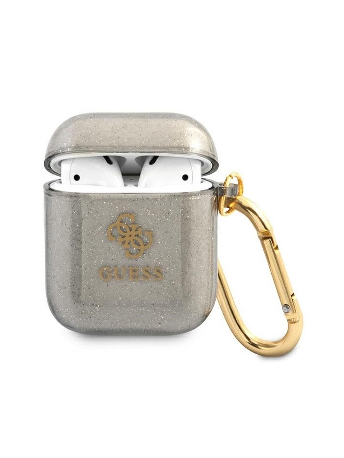 GUESS futerał do APPLE AirPods 1/2 GUA2UCG4GK (Glitter Collection) czarny