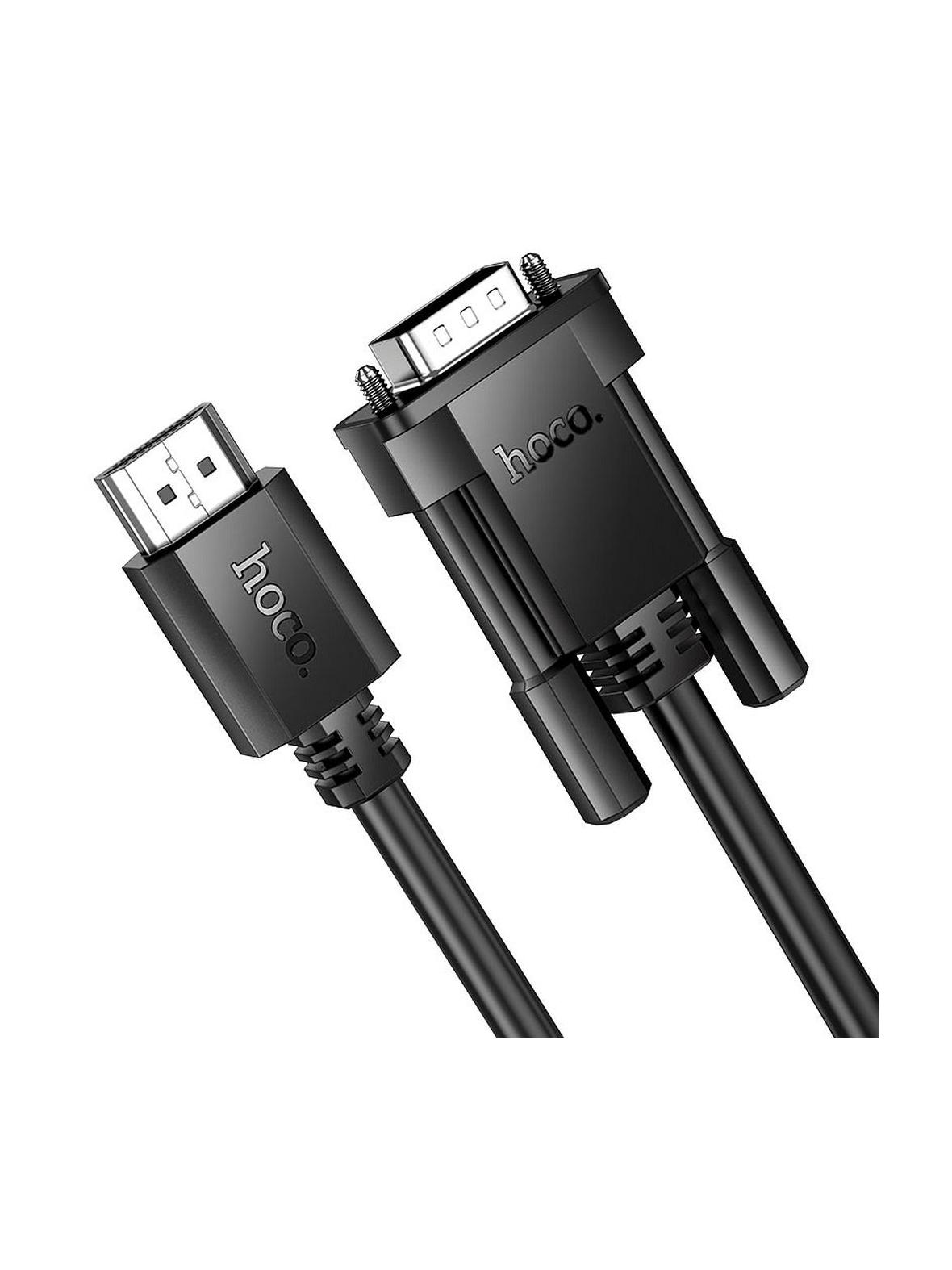 Kabel HDMI do VGA Hoco HD 1080p 2 m US12 czarny