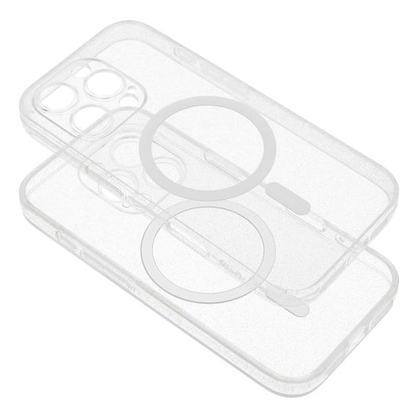 Futerał do Samsung S25 Clear Mag Cover (STR) zgodny z MagSafe transparentny glitter
