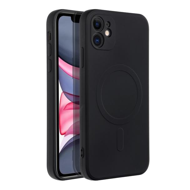 Futerał do iPhone 11 Silicone Mag Cover zgodny z MagSafe czarny