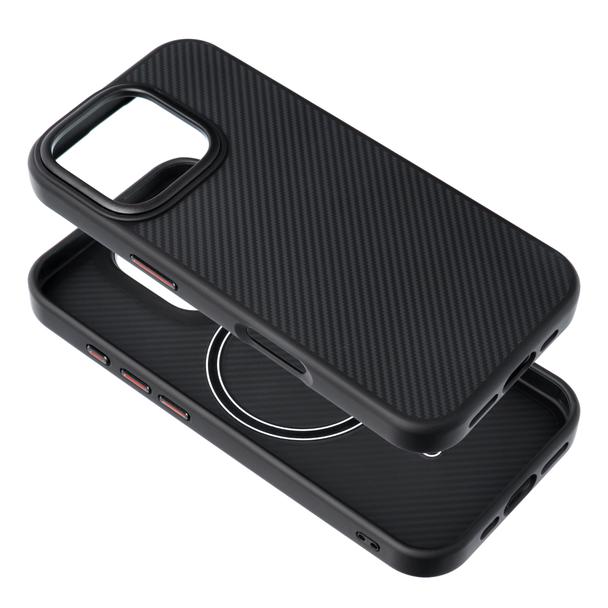 Etui na iPhone 15 PRO MAX Carbon Elite Mag Cover zgodny z MagSafe czarny