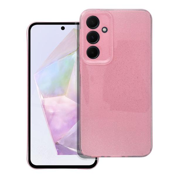 Futerał do Samsung A35 5G Clear Case 2 mm Blink różowy