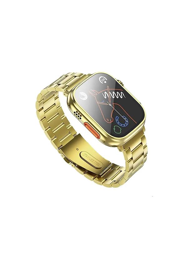 Smartwatch Hoco 1,96" TFT z funkcją rozmowy Y12 Ultra titanium złoty [EOL]