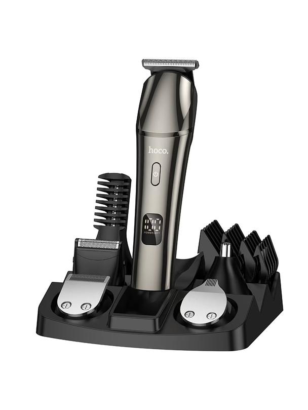 Maszynka do strzyżenia włosów zestaw Hoco HP26 szara